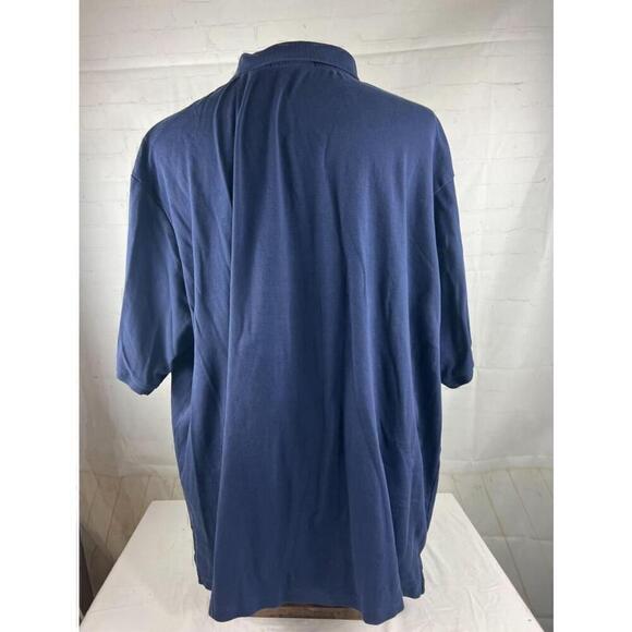 US Polo Assn Mens Big & Tall 4XL Polo Golf Shirt Navy Blue Short Sleeve Luxury - Picture 2 of 5